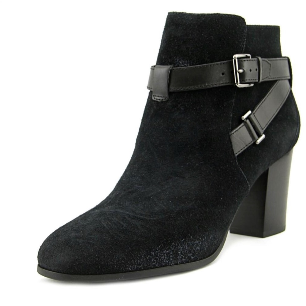 Cole Haan Black Suede Niles Bootie